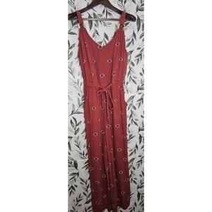 No Boundries Jumpsuit Burnt Red Girls Large
